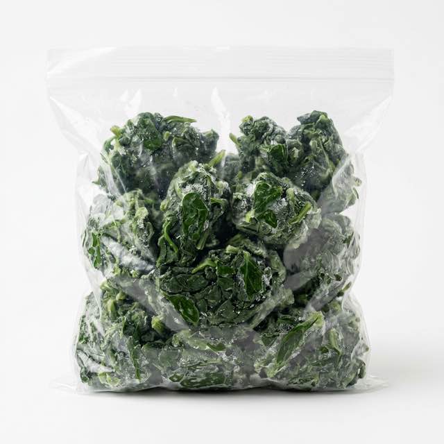 Folon lavé, précuit et congelé